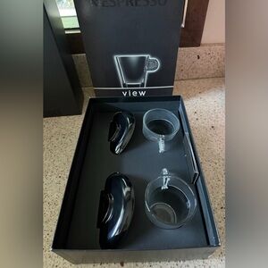 NWT Nespresso VIEW Set of 2 Lungo Cups and Saucers